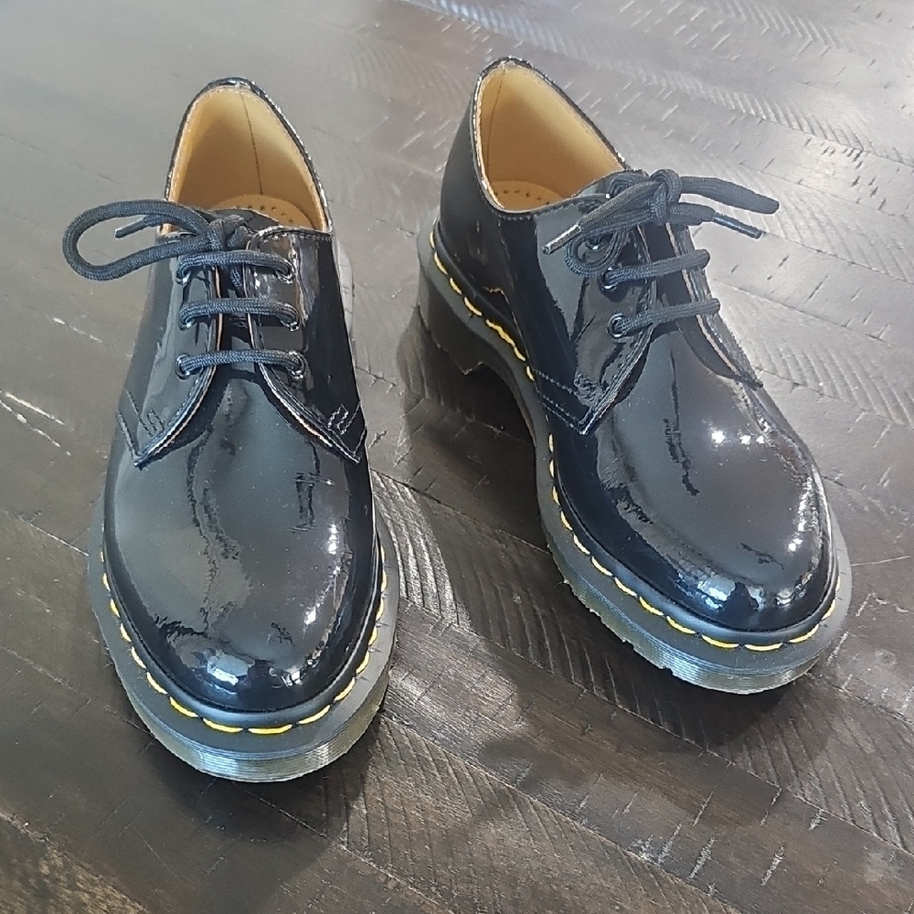 Dr. Martens Black Patent Leather Oxford Shoes